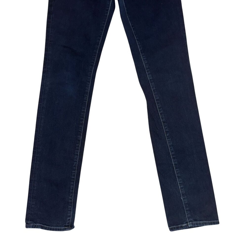 7 For All Mankind 7FAM Roxanne Womens Jeans 28 33 Straight Leg Dark Embellished - Picture 4 of 8